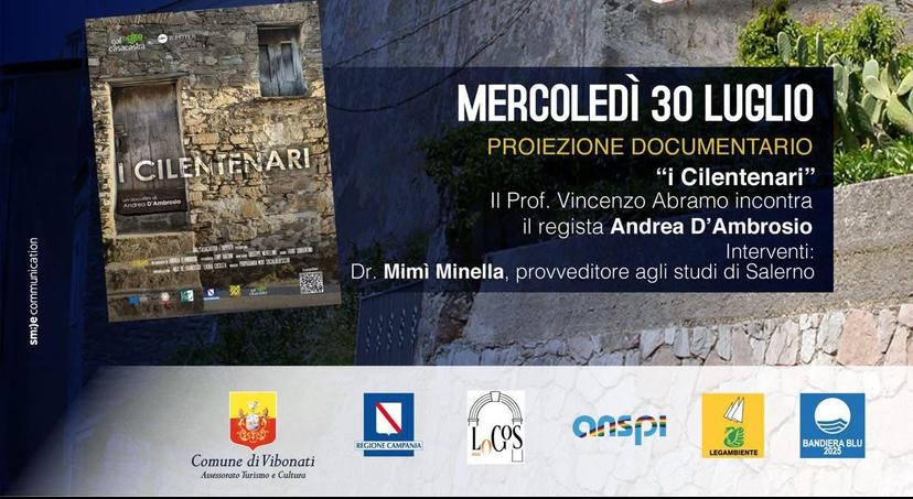 “I Cilentenari”: a Villammare la proiezione del docufilm di Andrea D’Ambrosio alla scoperta del segreto della longevità