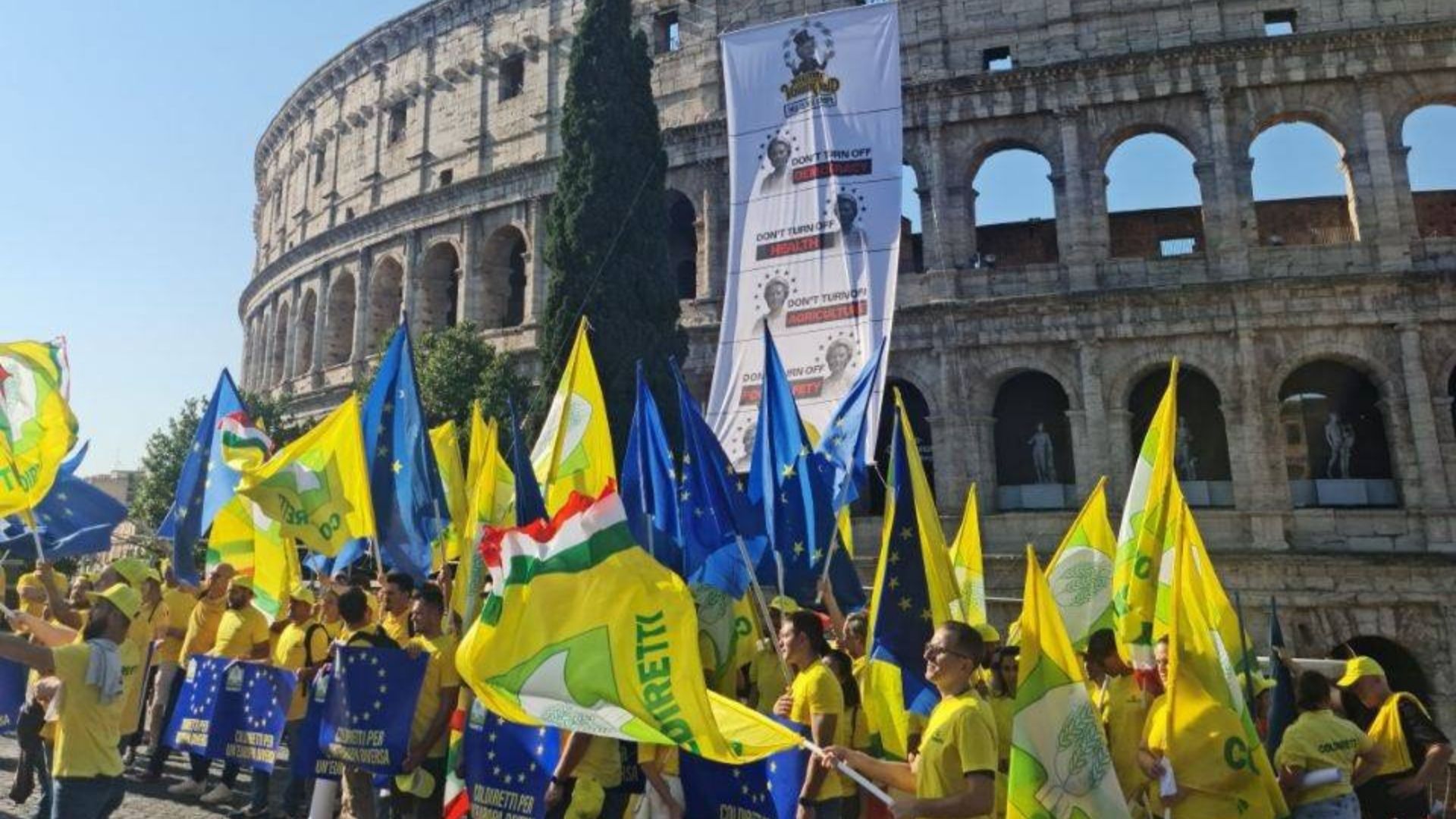 Coldiretti a Roma e Bruxelles: la tecnocrazia di Von der Leyen costa più dei dazi Usa