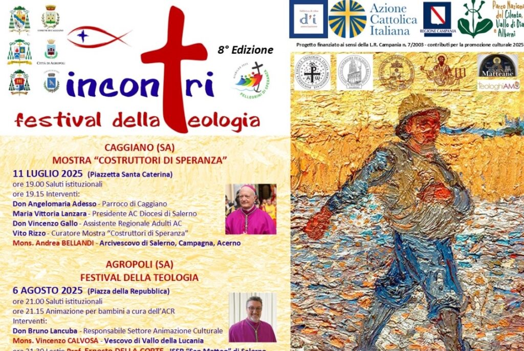 Parte da Caggiano il Festival della Teologia: luglio e agosto nel segno della speranza