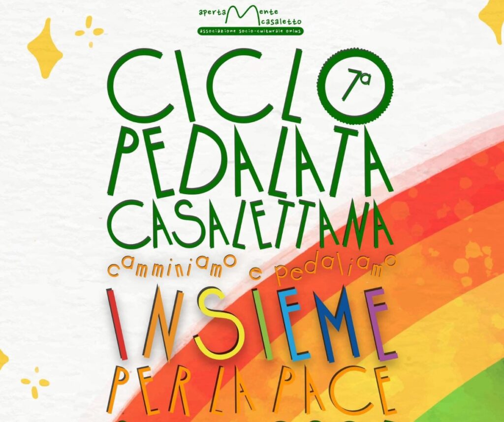 Casaletto Spartano, al via la Ciclopedalata Casalettana: in centinaia per la pace
