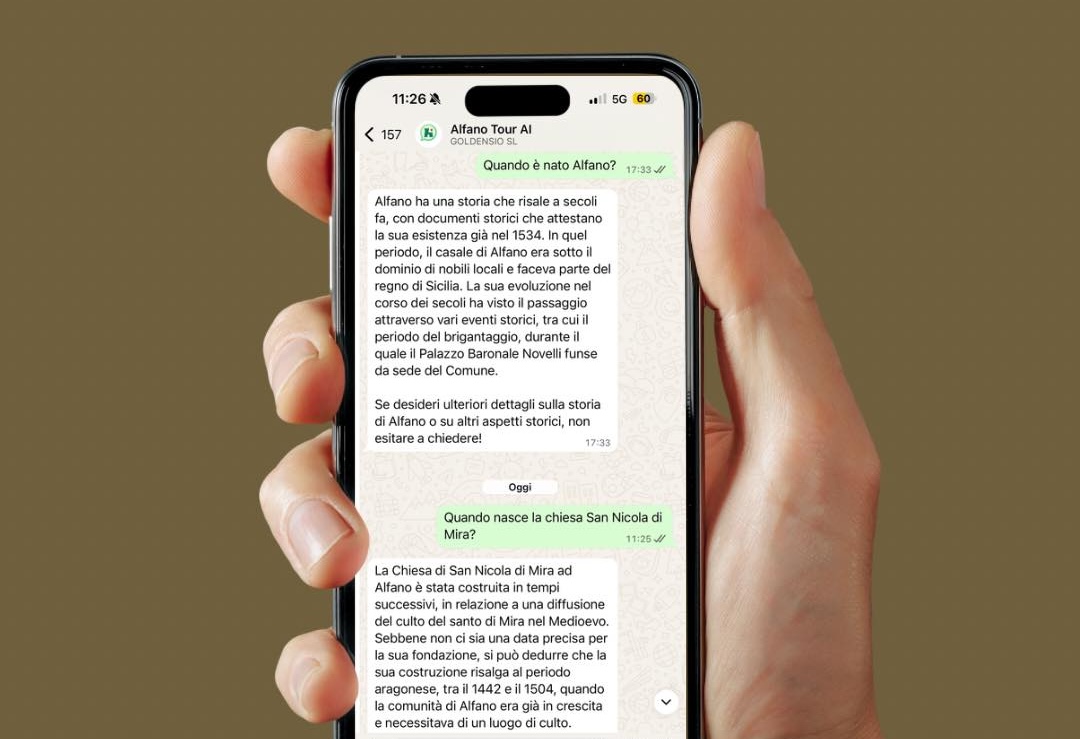 Alfano, il borgo cilentano che parla in chat: arriva l’assistente AI su WhatsApp