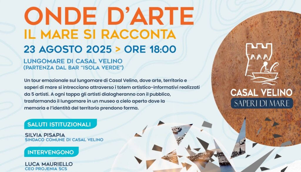 ‘Onde d’arte – Il mare si racconta’: a Casal Velino un tour emozionale tra arte, mare e memoria