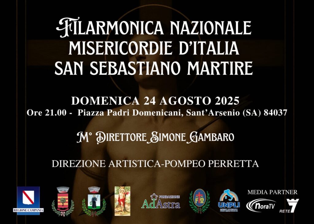 A Sant’Arsenio il concerto della Filarmonica San Sebastiano Martire