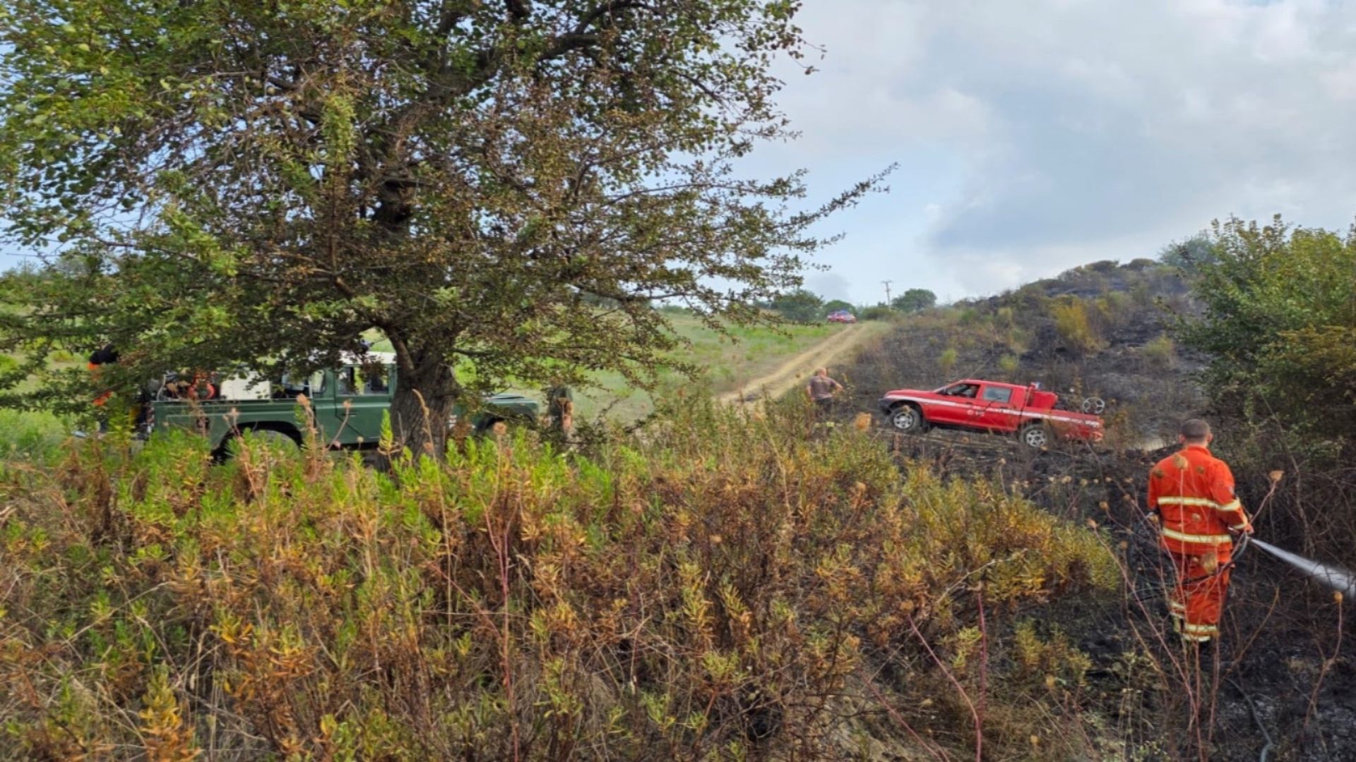 Incendio ieri pomeriggio tra Agropoli e Castellabate