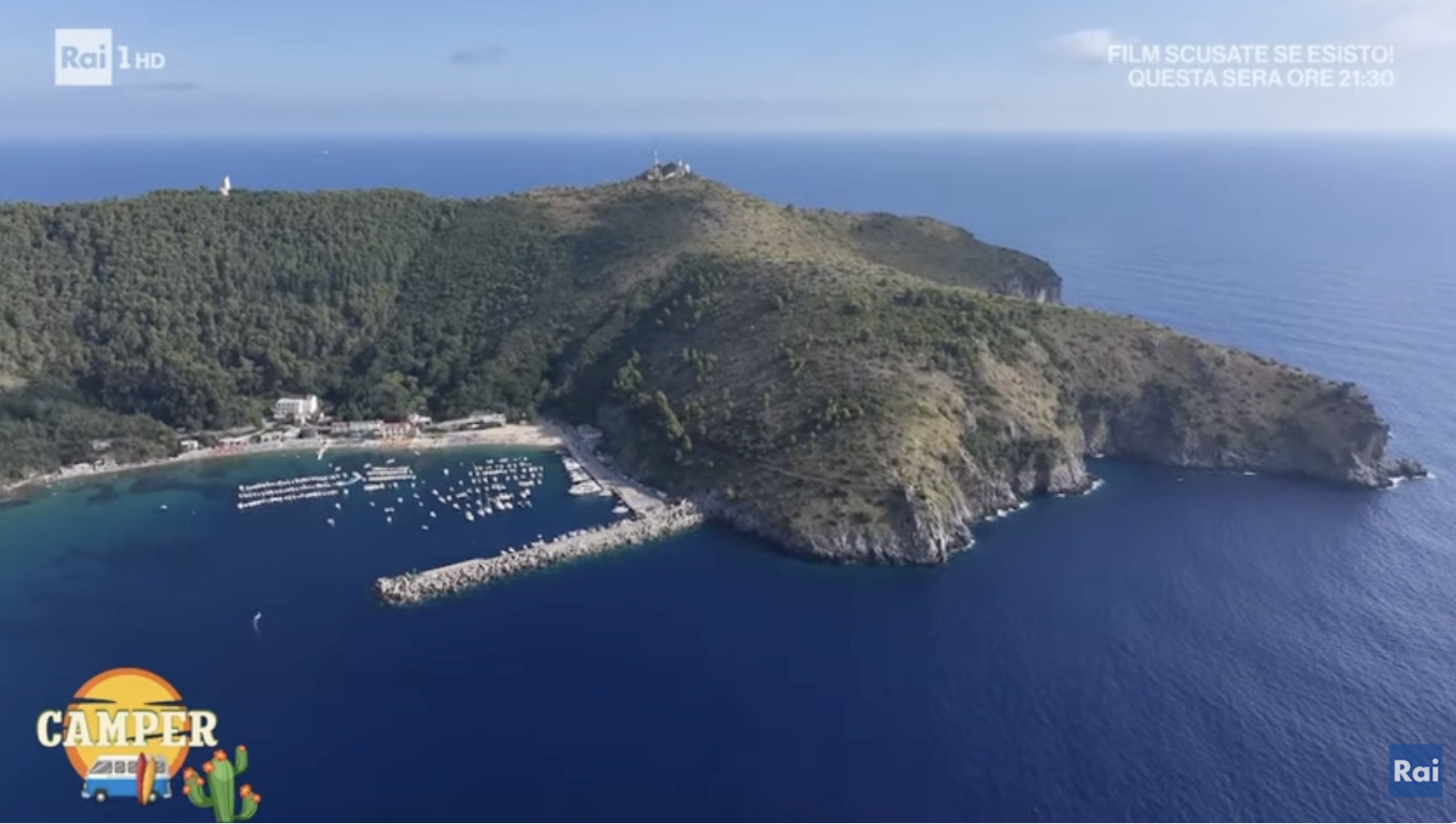 Camper, le bellezze di Palinuro protagoniste su Rai1 tra mare, paesaggio e mito