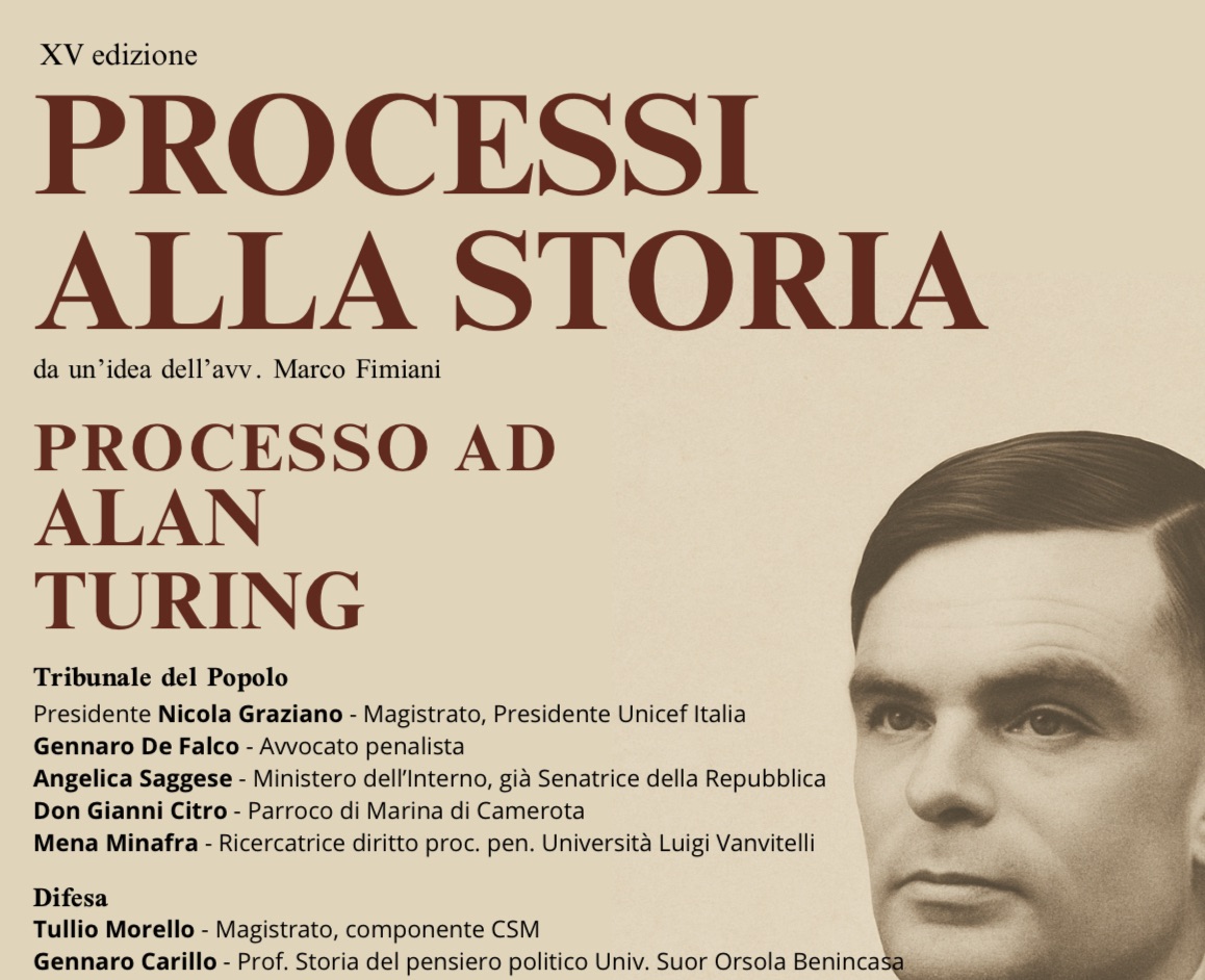 “Processo alla Storia” a Palinuro: quindicesima edizione con Alan Turing alla sbarra