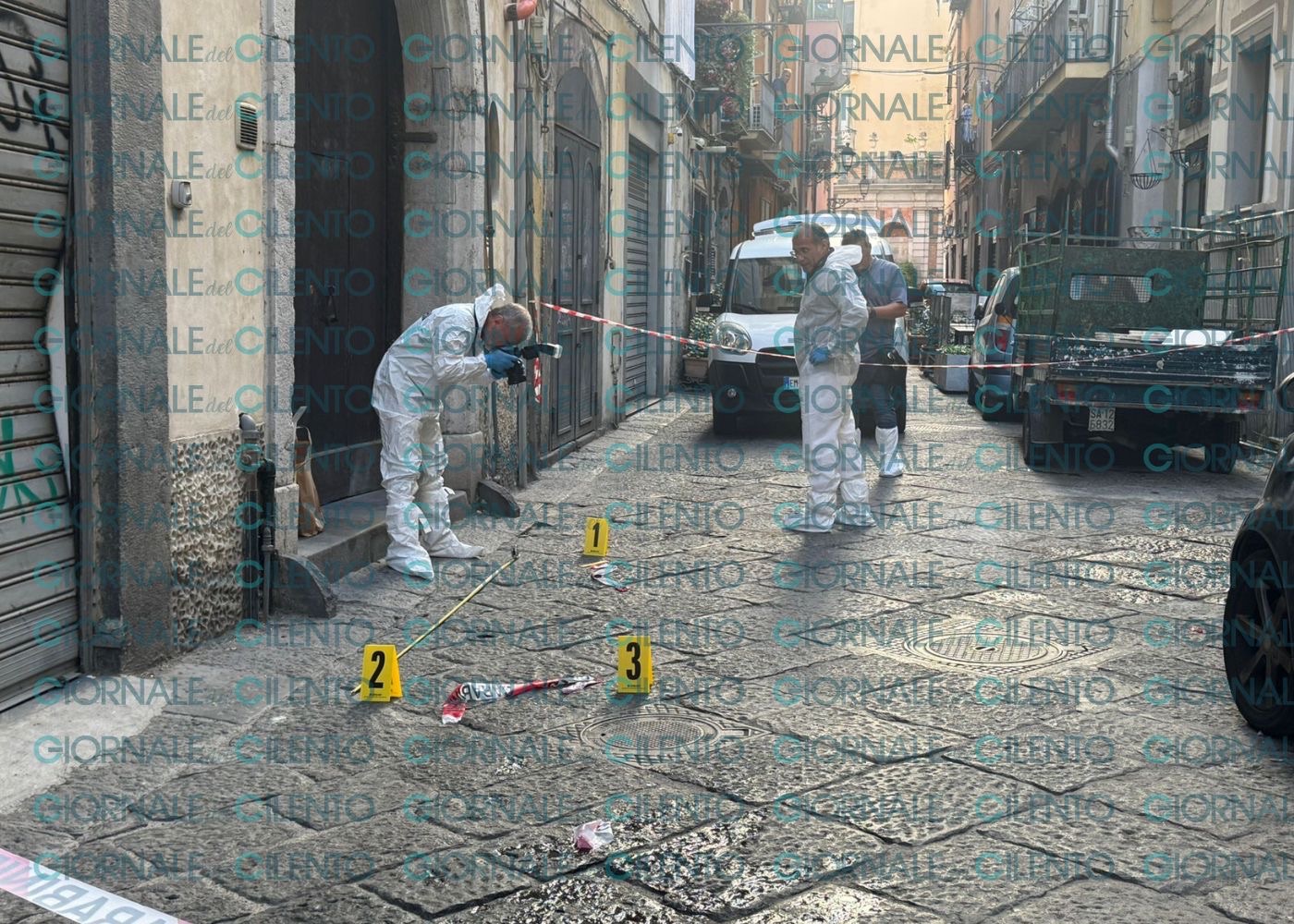 Sparatoria a Salerno, tre persone fermate per duplice tentato omicidio