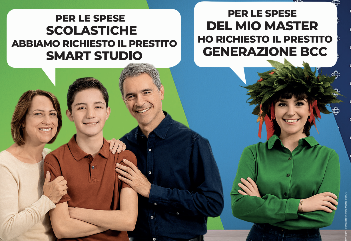 “Prestito Generazione BCC” e “Smart Studio” per finanziare le spese scolastiche e universitarie di giovani studenti dai 18 ai 40 anni