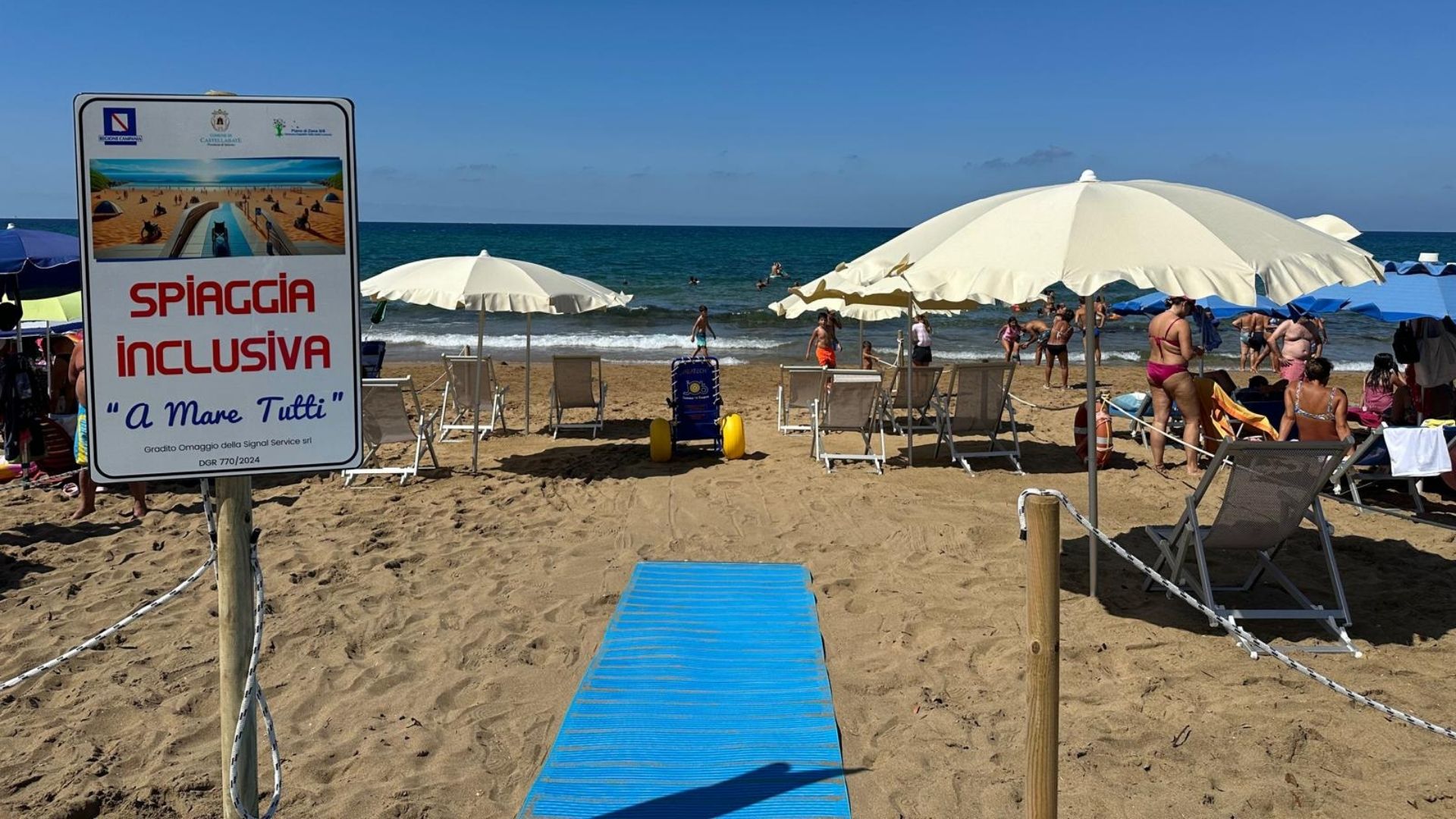 Spiaggia inclusiva a Castellabate: parte la fase sperimentale