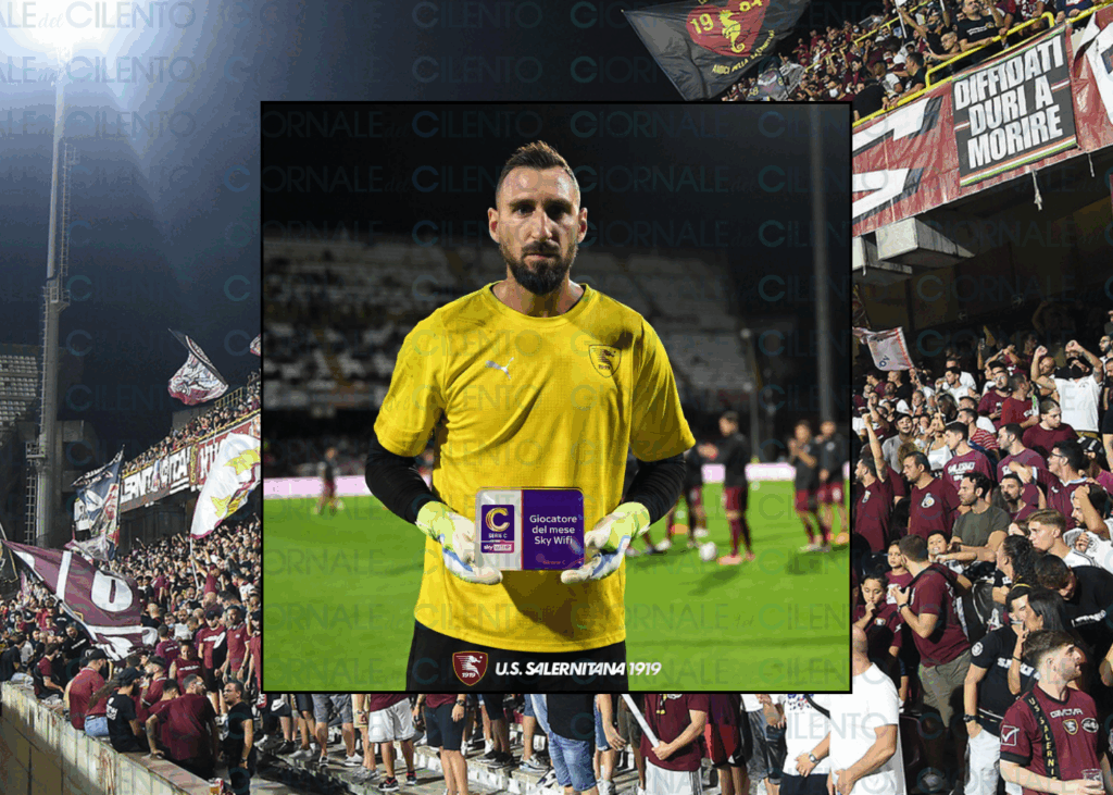 Salernitana, Donnarumma eletto “Giocatore del mese Sky Wifi” di settembre per il Girone C
