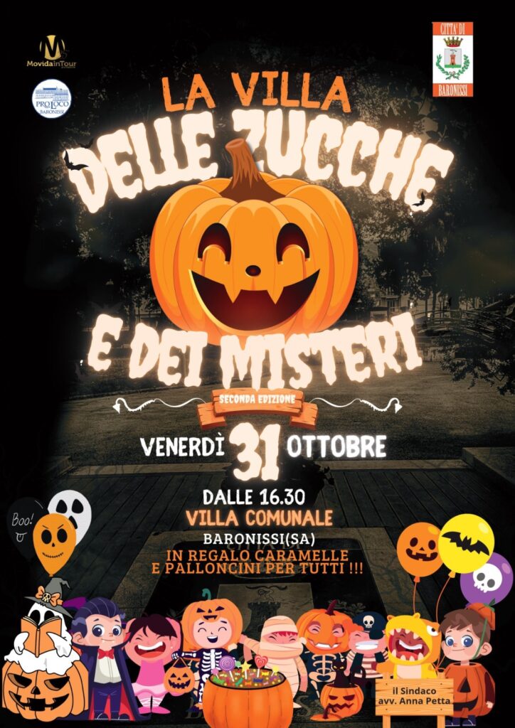 Baronissi, per Halloween torna ‘La villa delle zucche e dei misteri’