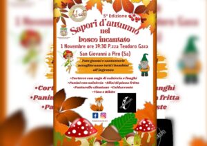 San Giovanni a Piro, torna ‘Sapori d’Autunno nel bosco incantato’ con la 5ª edizione