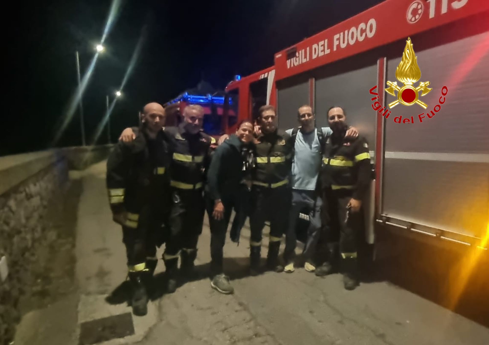 Maiori, coppia si perde lungo il sentiero: salvati dai Vigili del Fuoco
