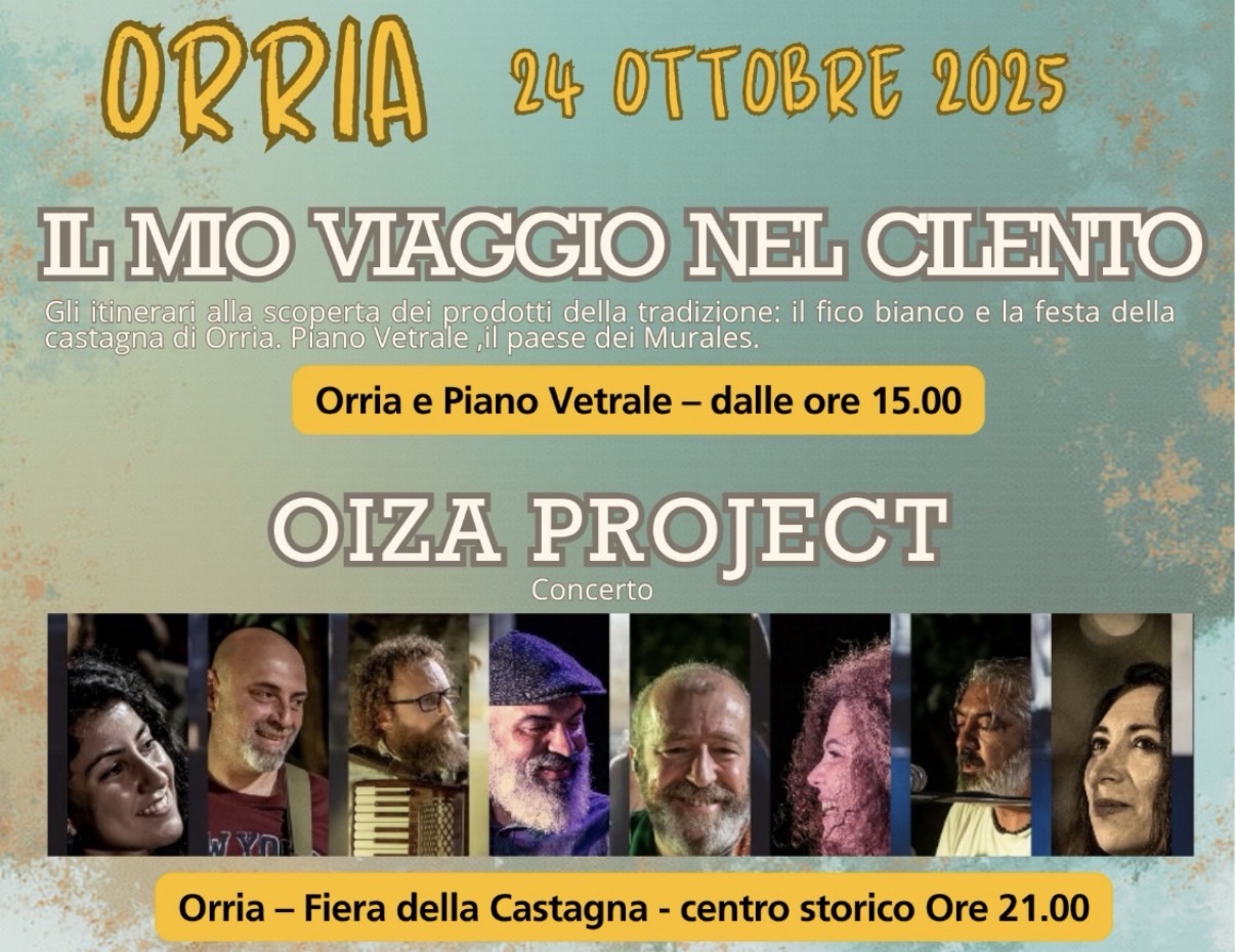 “Equinozio d’Autunno” fa tappa a Orria con Oiza Project: si accende il viaggio culturale tra i borghi del Cilento interno