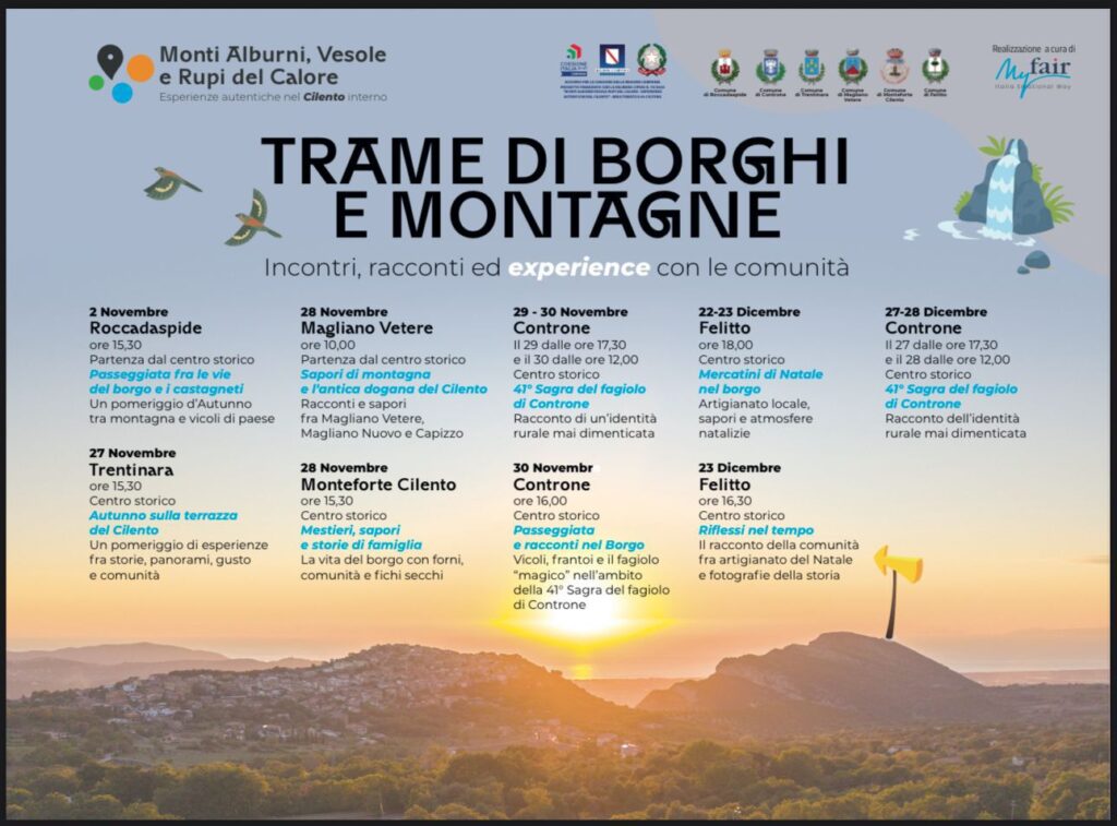 “Trame di borghi e montagne”: il Cilento interno si racconta tra storia e sapori