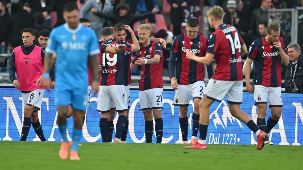 Bologna formato Champions: battuto il Napoli con il coraggio e un portiere di 17 anni