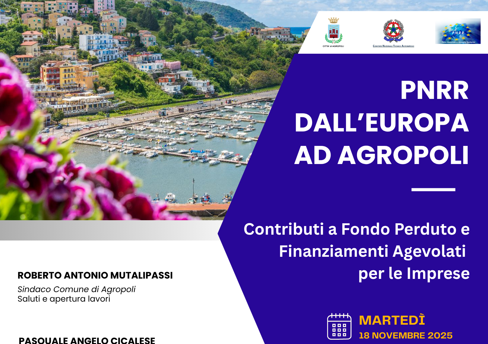 Contributi a fondo perduto e finanziamenti agevolati: ad Agropoli un convegno sulle opportunità per le imprese