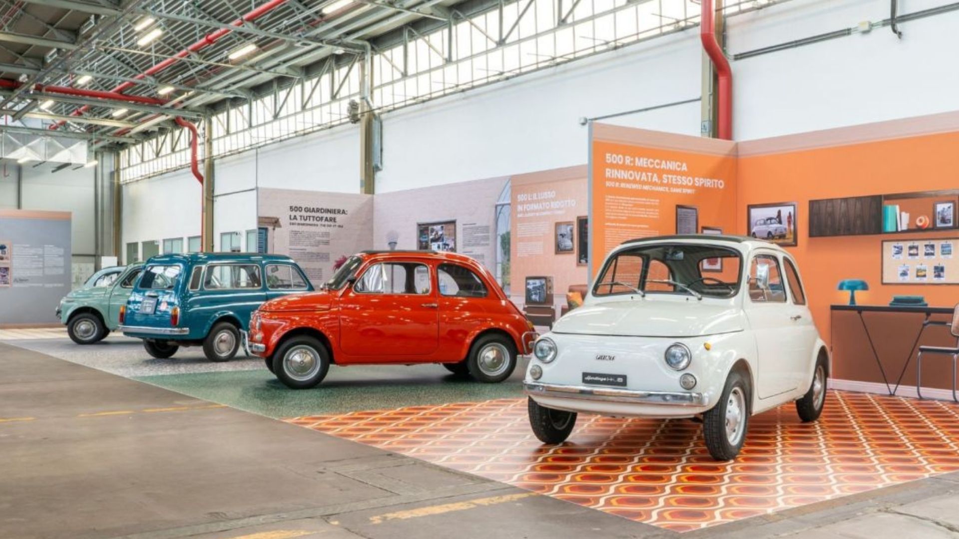 Fiat 500 protagonista all’Heritage Hub di Stellantis: una mostra racconta 60 anni di storia