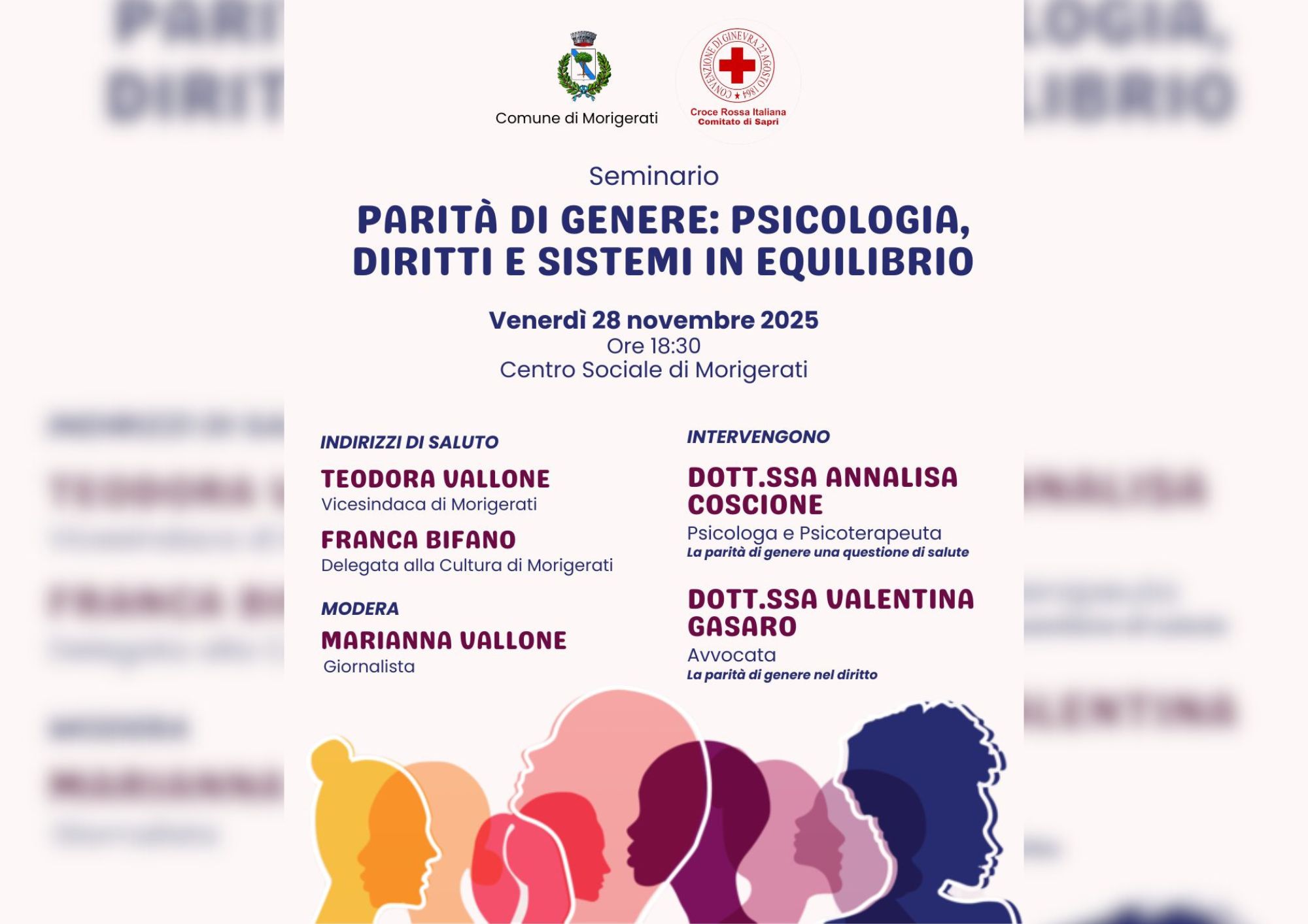 Morigerati affronta la parità di genere: seminario tra psicologia, diritti e salute sociale