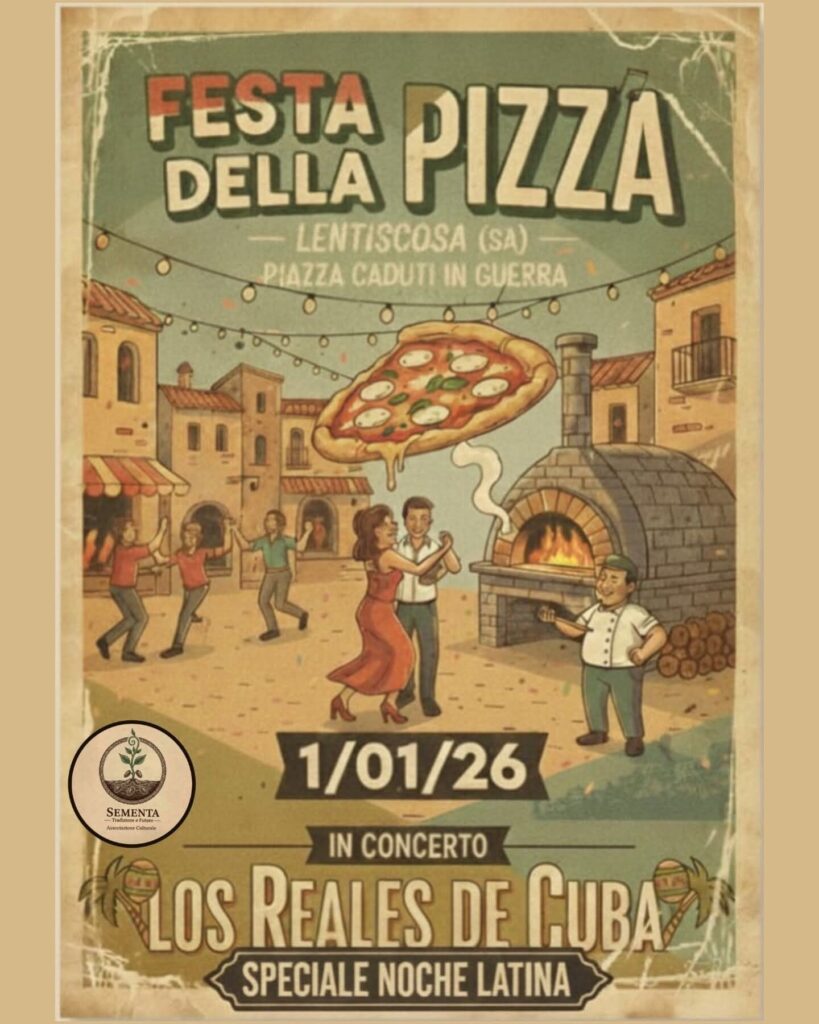 Festa della pizza a Lentiscosa: il 1° gennaio 2026 si apre l’anno tra gusto, musica e tradizione