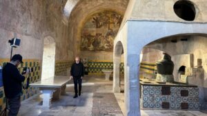 Alla Certosa di Padula tornano le telecamere Rai accompagnate da Franco Arminio