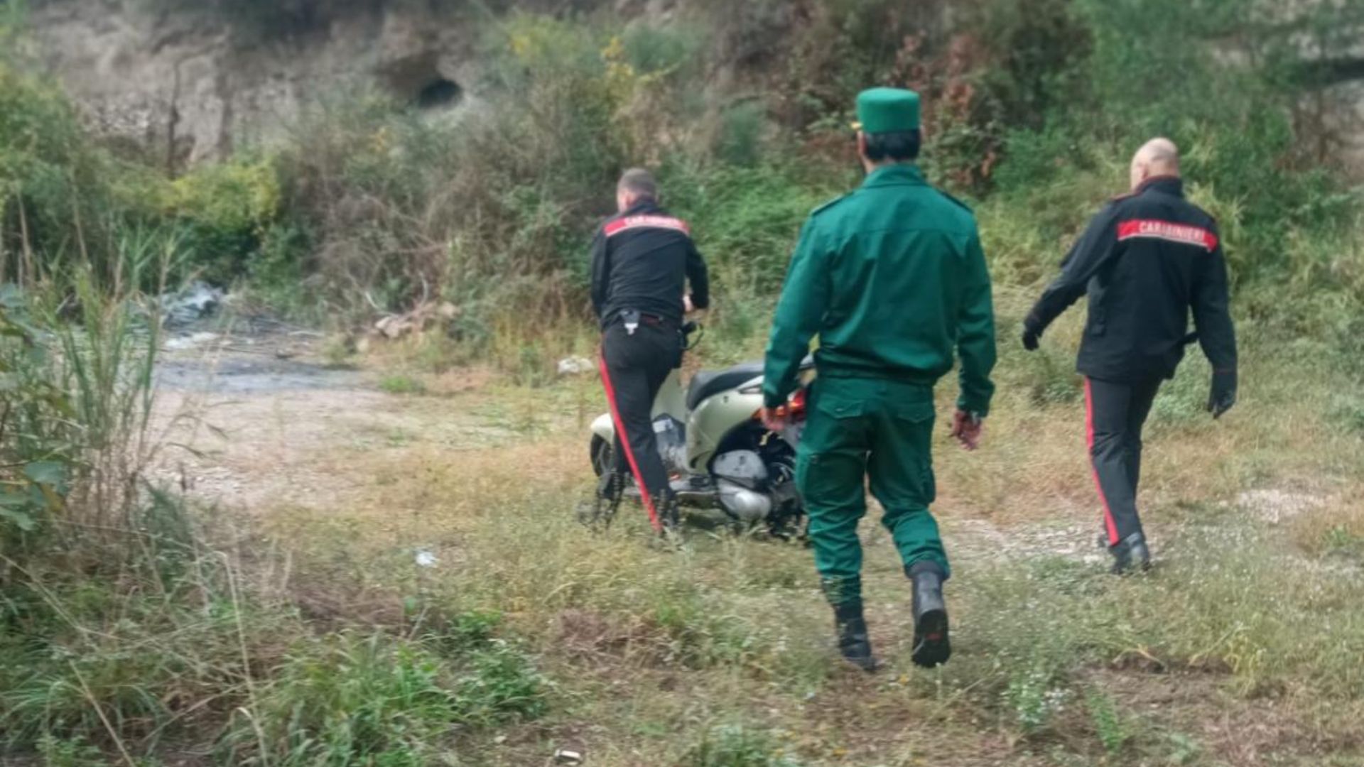 Guardia agroforestale: rinvenuto motorino rubato durante un monitoraggio ambientale
