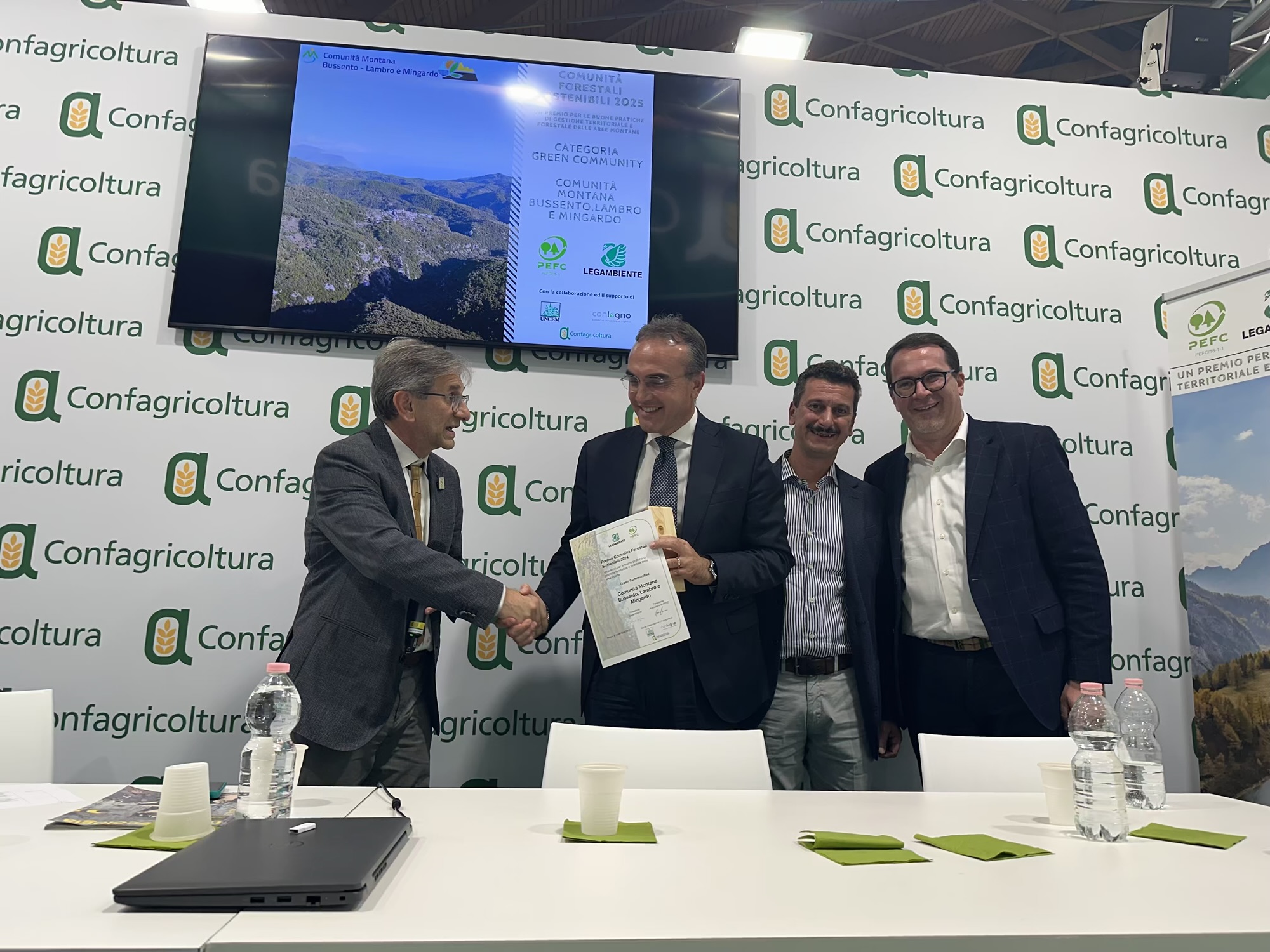 La Comunità Montana Bussento, Lambro e Mingardo premiata a Ecomondo