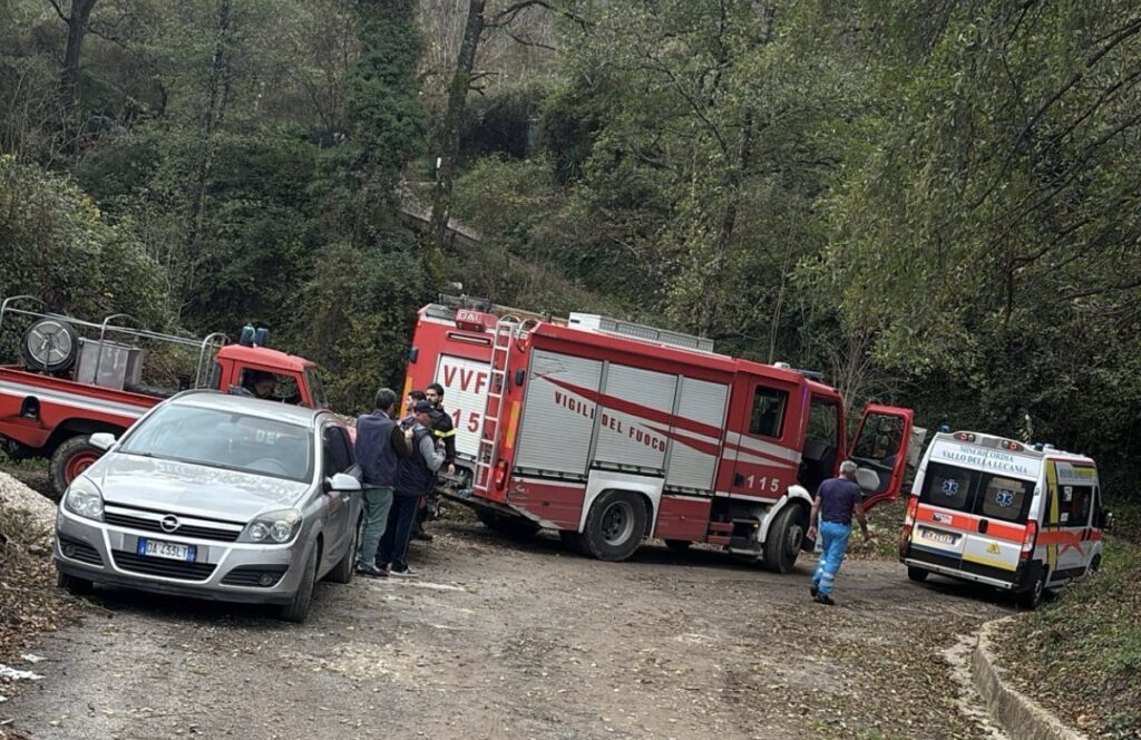 Soccorsi tra Angellara e Cannalonga: intervento dei vigili del fuoco e eliambulanza