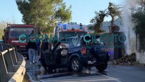 Palinuro, grave incidente stradale in località Saline