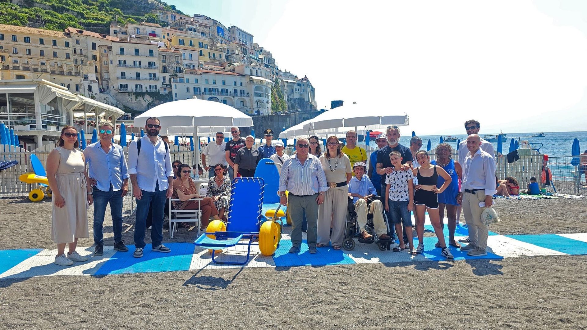 Amalfi sempre più inclusiva: un successo la prima edizione di “Mare per tutti”