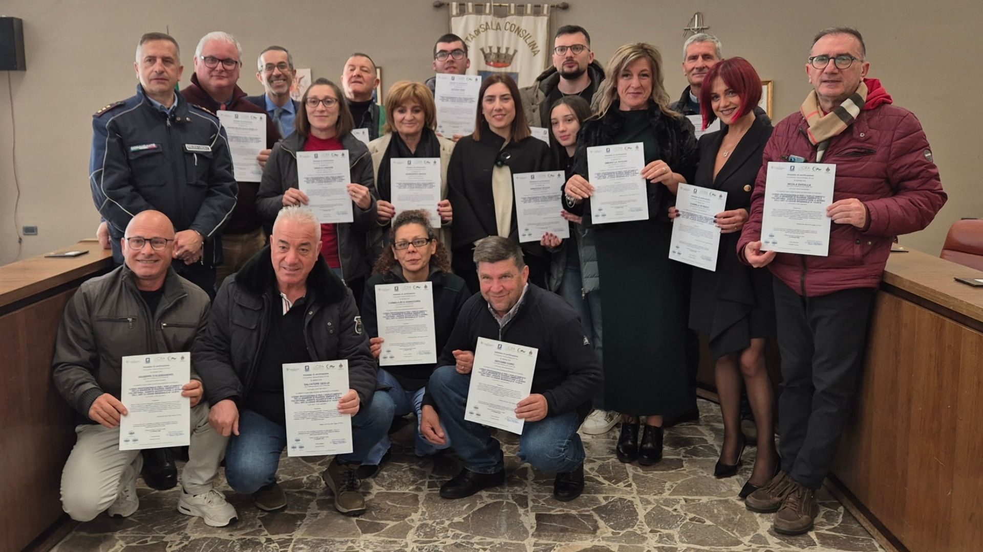 Sala Consilina: consegnati oggi gli attestati alle nuove Guardie ambientali volontarie