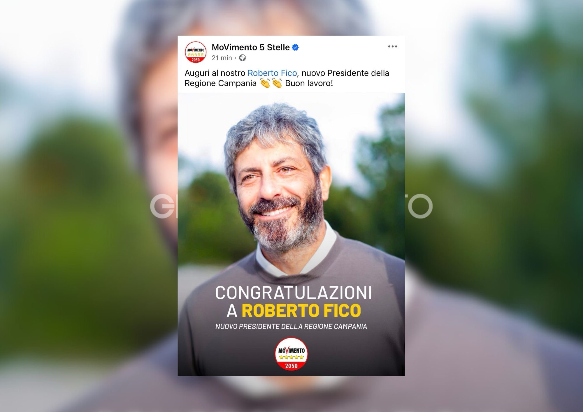Cinque Stelle su Facebook già festeggiano Fico presidente