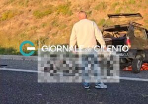 Tragedia sull’A2: cacciatore sbalzato dall’auto, muore dopo il violento impatto