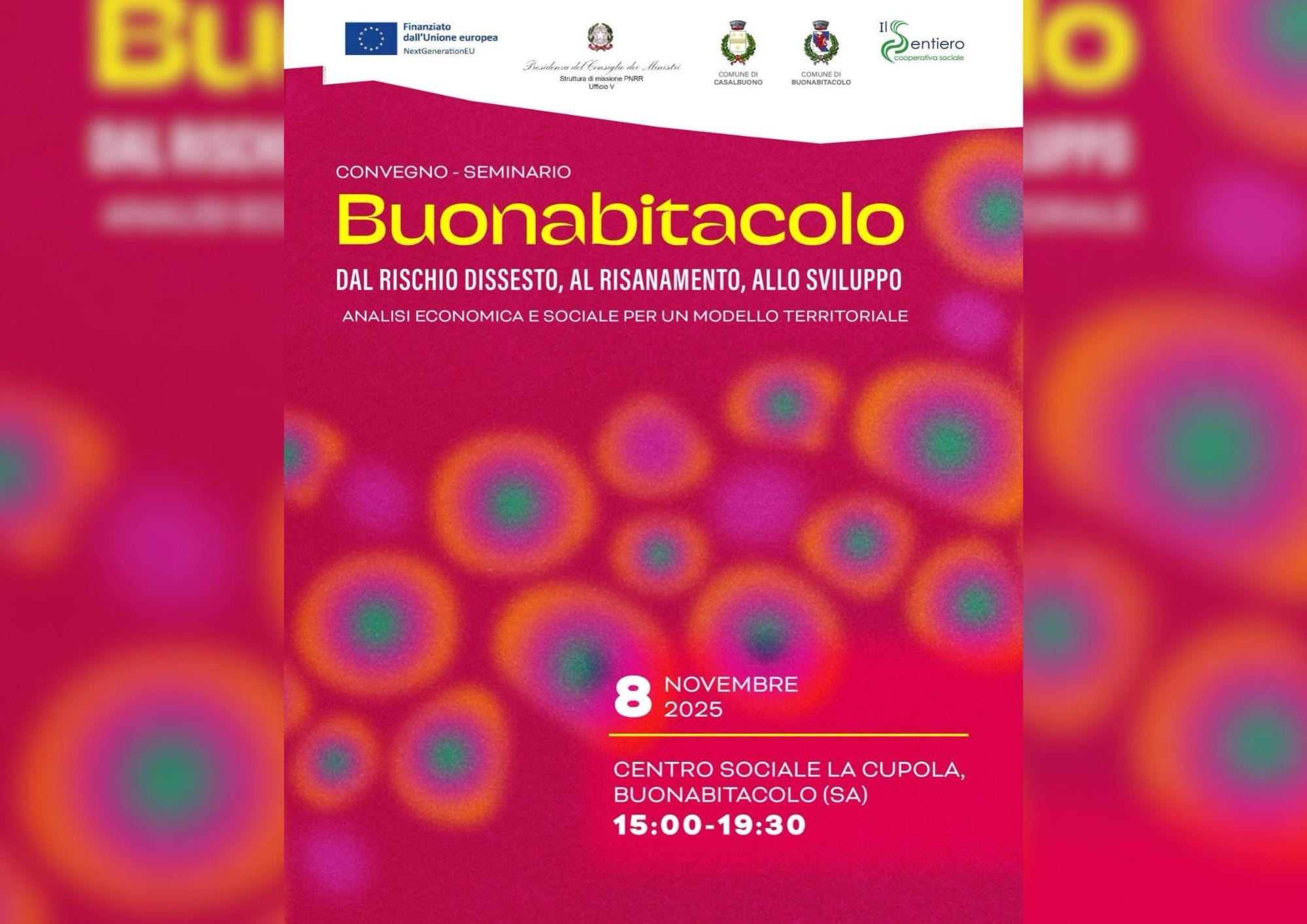 Buonabitacolo, dal rischio di dissesto alla prospettiva di sviluppo: convegno al Centro Sociale Cupola