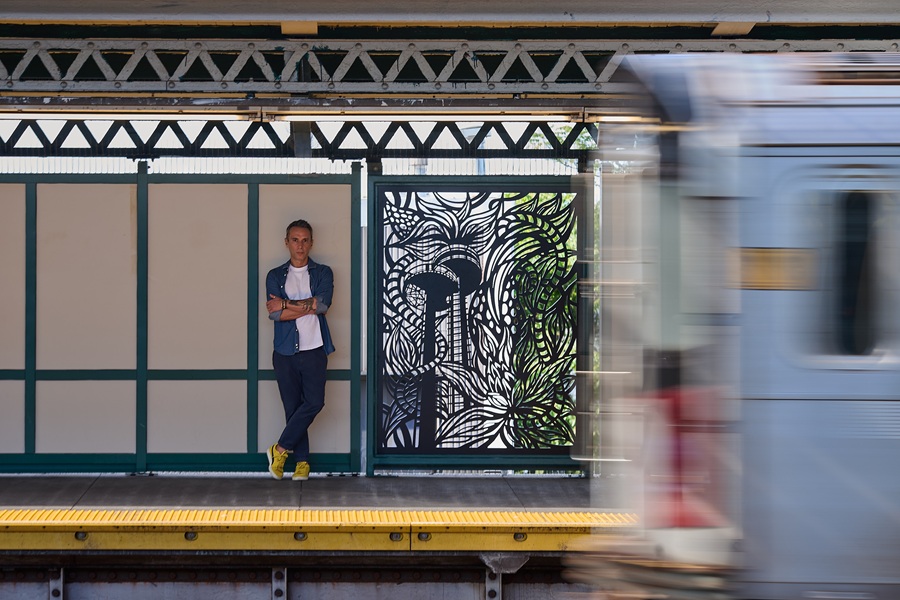Il salernitano Marco Gallotta porta un angolo d’Italia nella metropolitana di New York