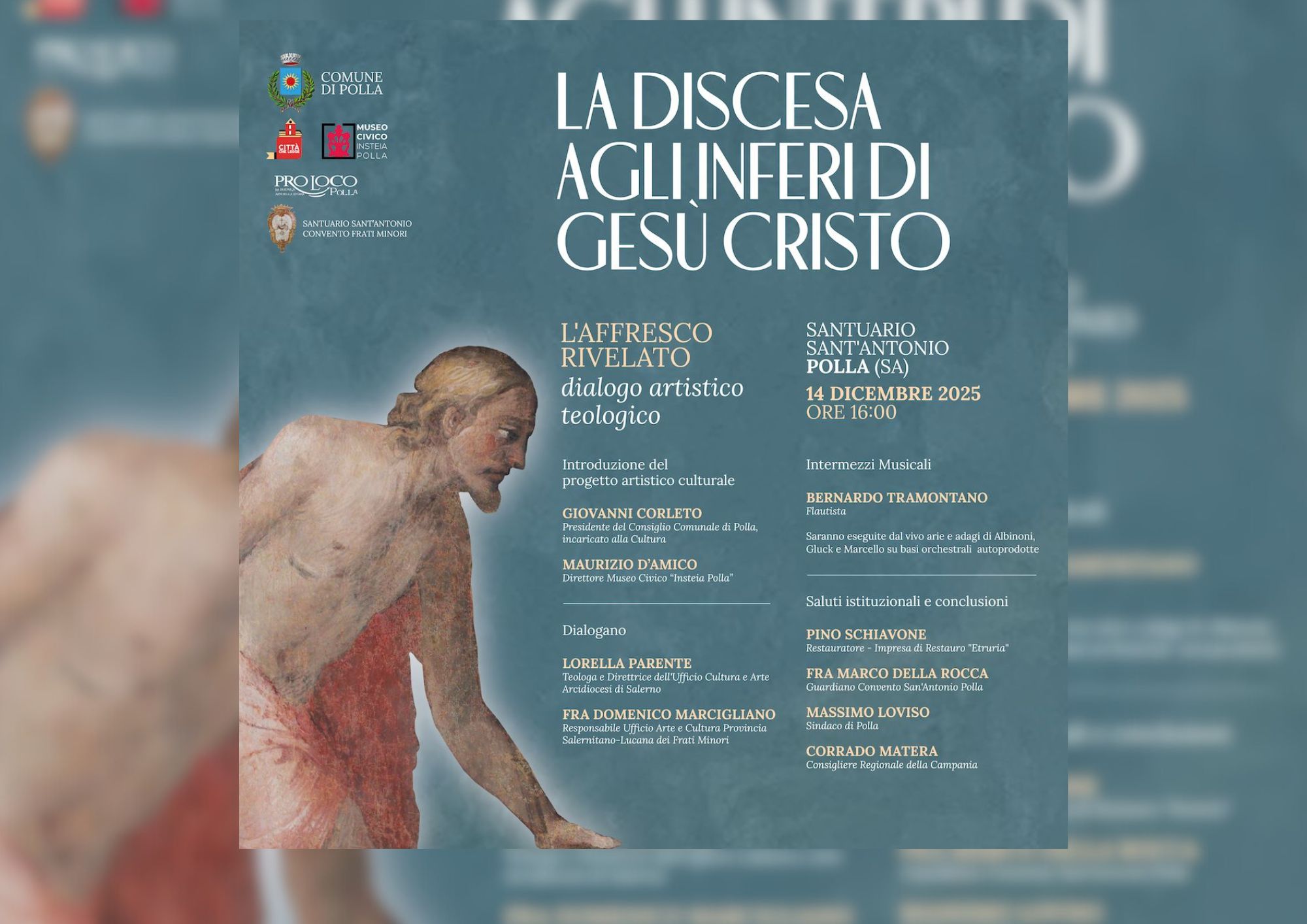 Il santuario di Sant’Antonio di Polla rivela uno dei suoi affreschi restaurati ‘La discesa agli inferi’