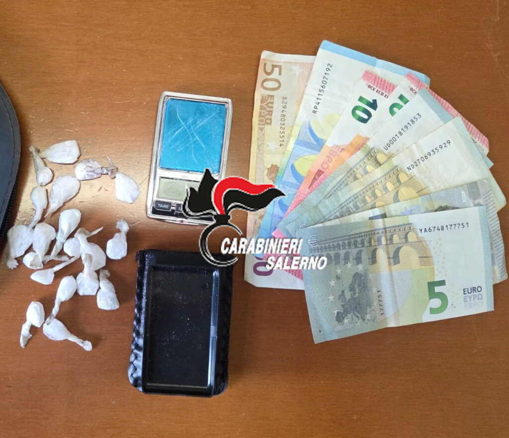 Cocaina pronta per lo spaccio: pusher in manette nel salernitano