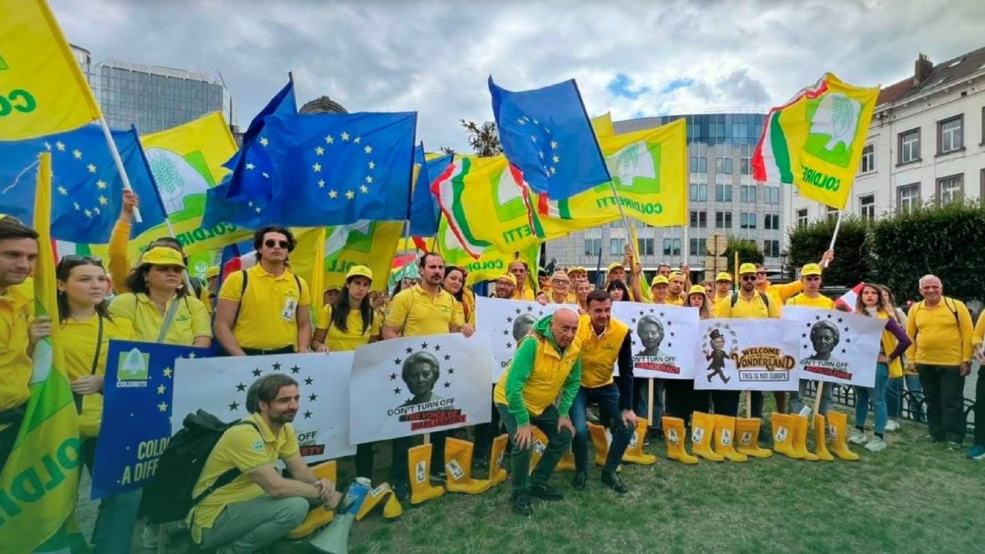 Coldiretti Campania a Bruxelles: «Non è questa l’Europa che vogliamo»