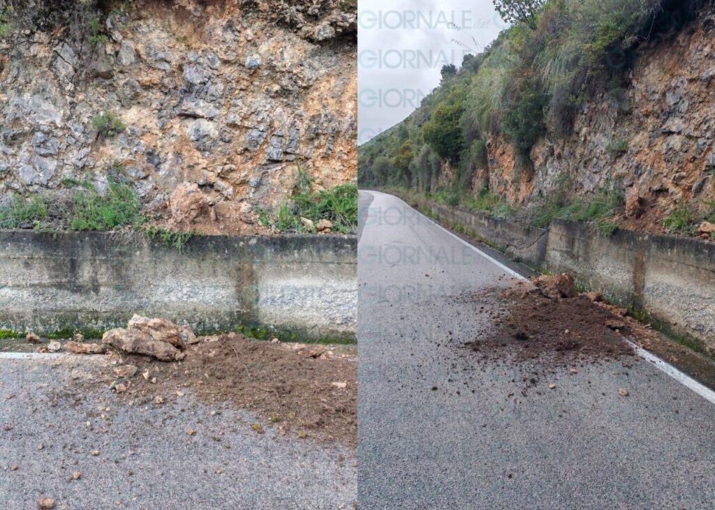 Maltempo, piccola frana sulla strada tra Marina di Camerota e Lentiscosa: intervento rapido ma resta l’allerta