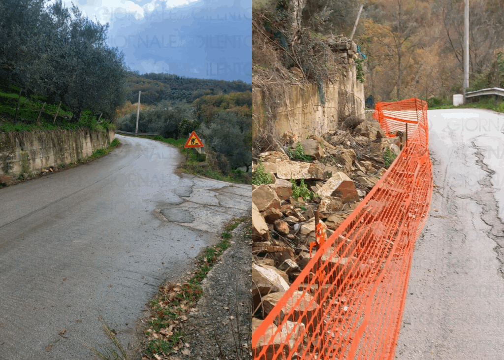 Aquara, frane e strada dissestata: cittadini a rischio. L’accusa di Italia dei Diritti