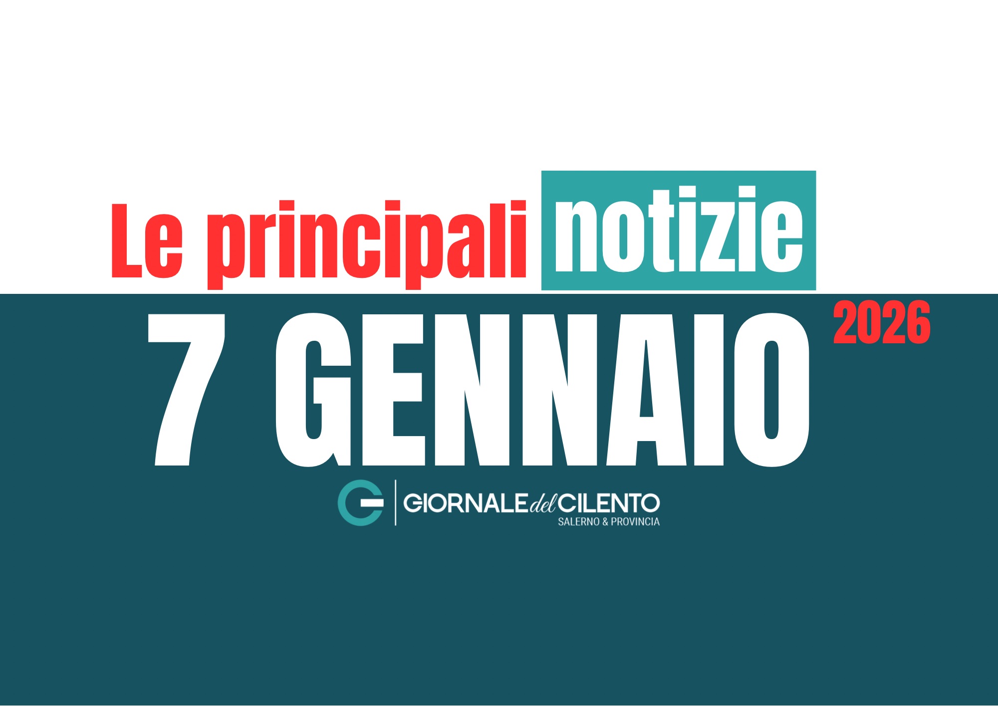 Le notizie più importanti dal Cilento del 7 gennaio 2026