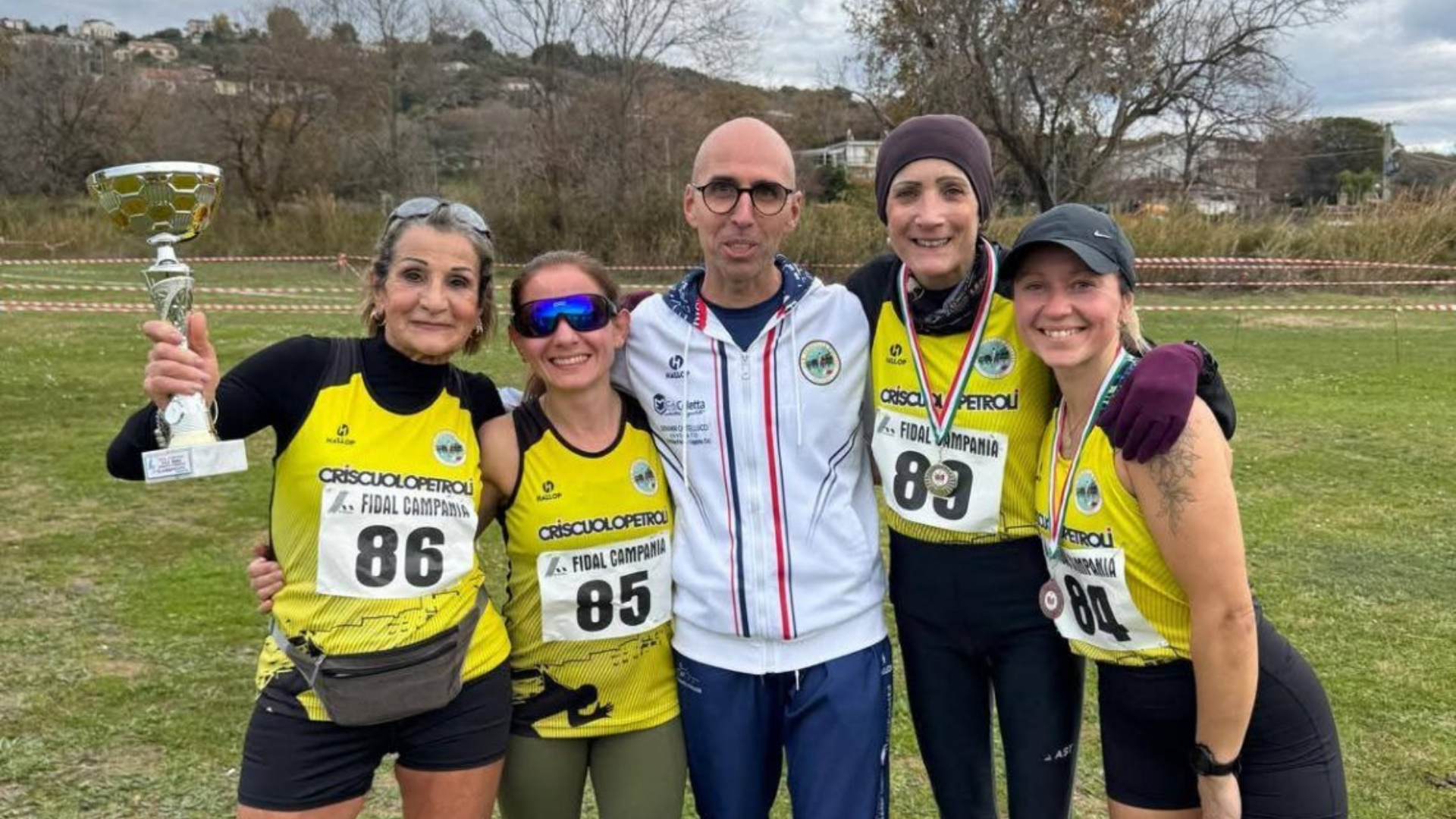 Campionati regionali di Cross, trionfo della Podistica Pollese nella prima tappa