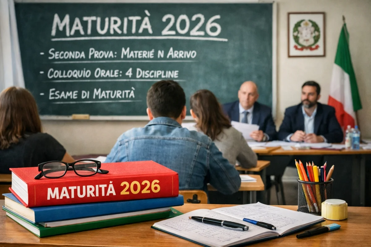 Maturità 2026: ufficializzate le materie della seconda prova e del colloquio