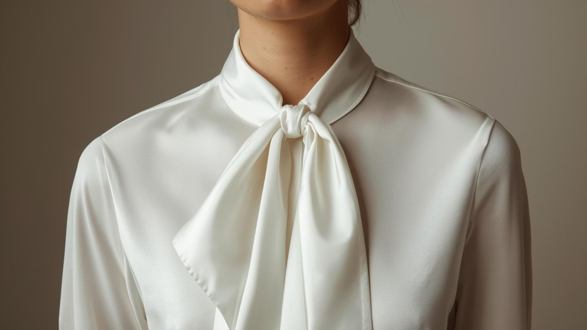 Il colletto lavallière torna di moda: rigore, stile e potere al femminile