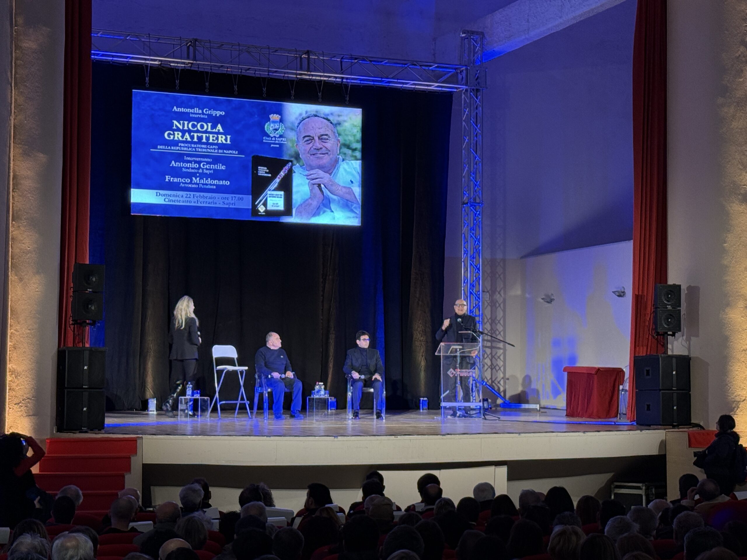 Gratteri a Sapri: confronto su giustizia, referendum e lotta alla ‘ndrangheta