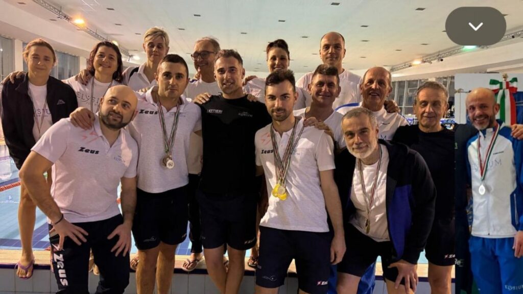 Nuoto pinnato, Elysium: 28 medaglie ai Campionati italiani Master di Agropoli