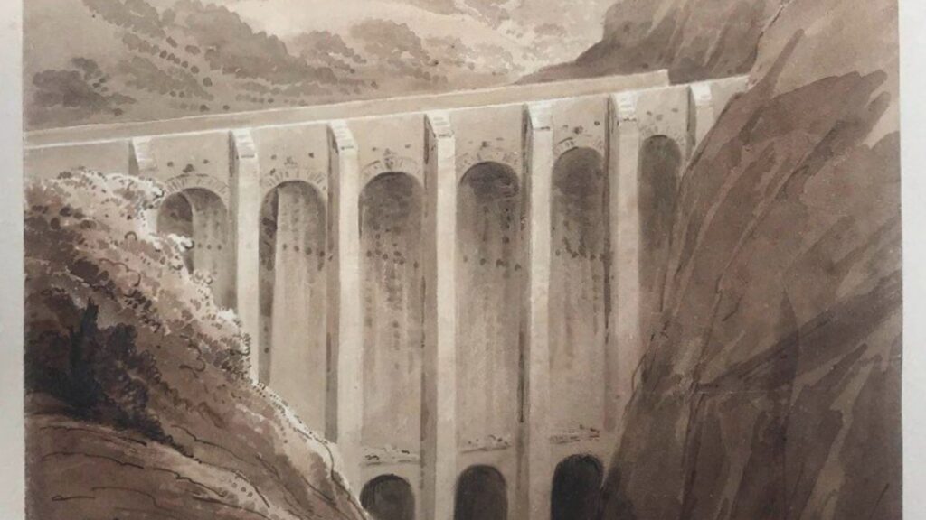 In un dipinto del 1817 il ponte di Campestrino: capolavoro borbonico tra storia e leggenda