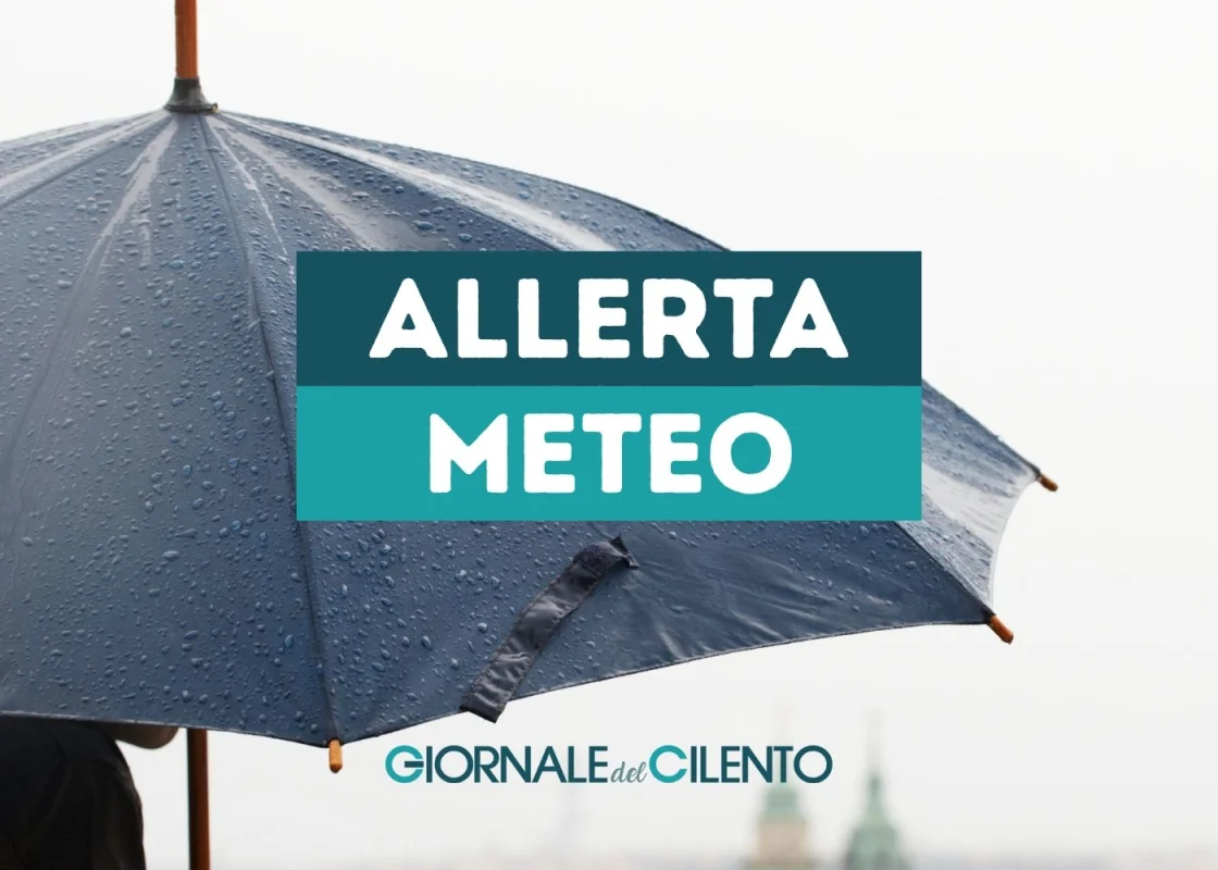 Allerta meteo gialla in Campania per venti forti, mare agitato e rischio idrogeologico