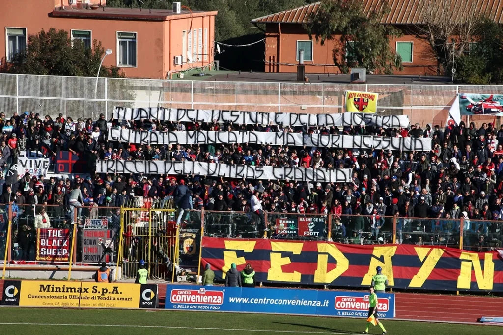 Casertana-Salernitana: trasferta vietata ai tifosi granata
