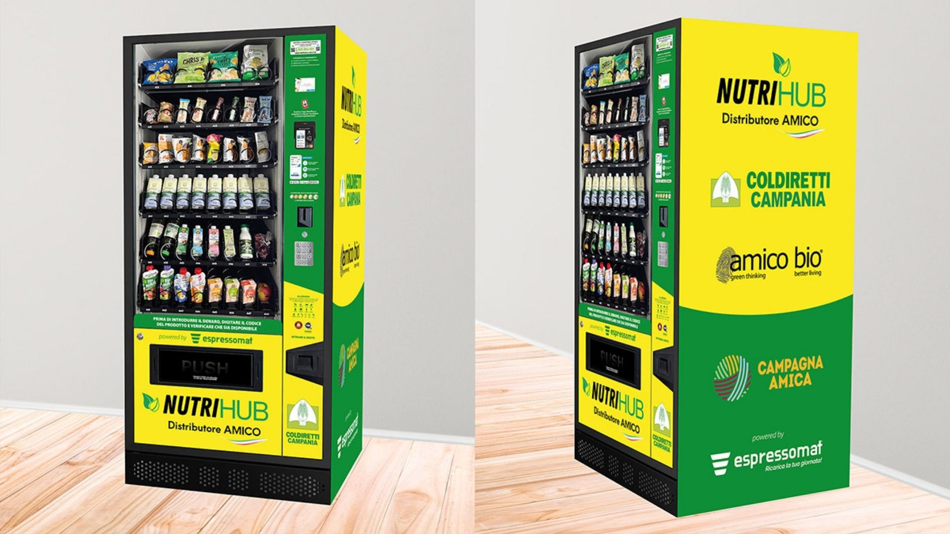 Coldiretti e NutriHub a Berlino con il distributore di snack salutari e a chilometro zero